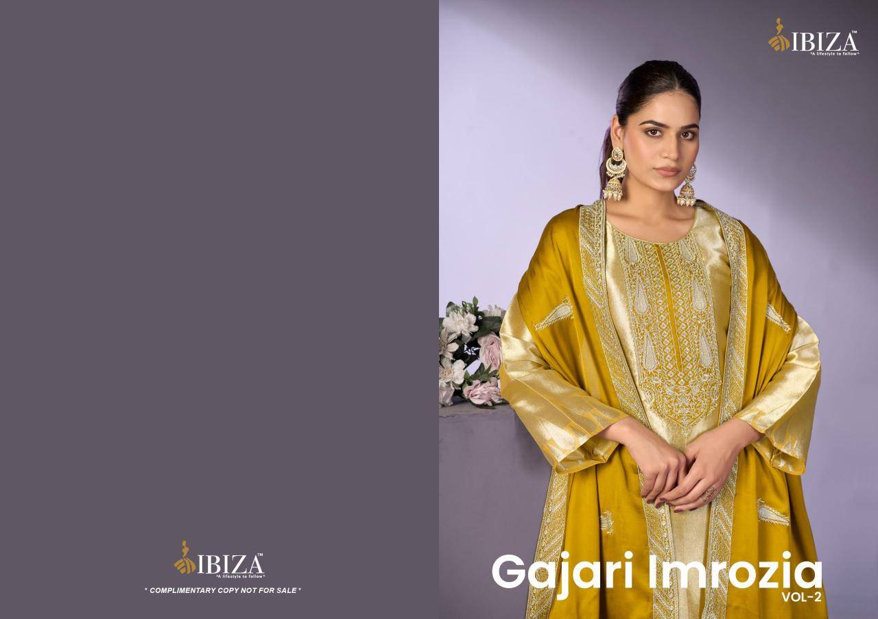Ibiza gajari imrozia vol-2 Designer dress materials in Delhi